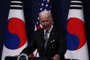 Tổng thống Mỹ Joe Biden phát biểu trong cuộc họp báo tại Seoul vào ngày 21-5.