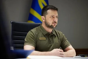 Tổng thống Ukraine Volodymyr Zelensky.