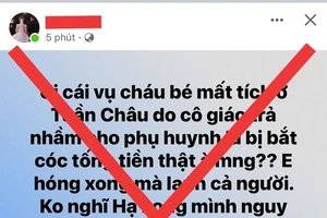 Đi đón nhầm trẻ ở trường mầm non bị thêu dệt thành 'bắt cóc trẻ em'