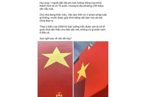 Từ việc sơn hình cờ Tổ quốc lên tường nhà ở Quảng Ninh: Vẽ và treo quốc kỳ sao cho đúng?