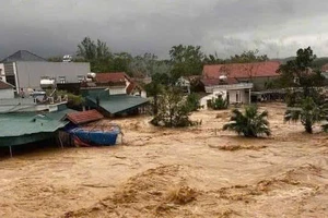 Nhiều nơi ở miền núi Quảng Ninh ngập lụt sau bão số 3