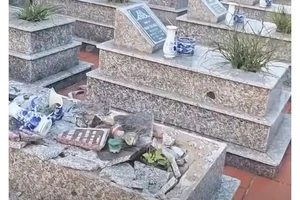 Công an điều tra kẻ đập phá nhiều lần mộ liệt sĩ Đồng Quốc Bình 