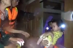 Clip: Tình quân dân Quảng Bình trong đêm mưa lũ