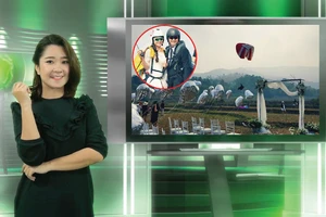 Vui độc lạ: Cô dâu, chú rể 'từ trên trời rơi xuống'