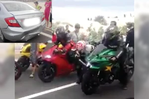 Clip: Tự ý tổ chức đua xe phân khối lớn gây tai nạn