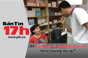 Hiệu trưởng trả lời vụ đình chỉ học vì photo giáo trình