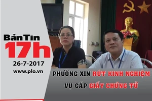 Phường xin rút kinh nghiệm vụ cấp giấy chứng tử