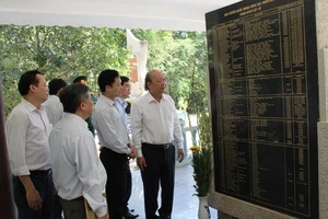 Tưởng niệm các liệt sĩ Ban Tuyên huấn TW Cục miền Nam