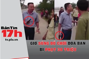 Tài xế dùng súng giả dọa dân bị phạt 38 triệu đồng