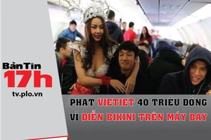 Phạt Vietjet 40 triệu đồng vì diễn bikini trên máy bay