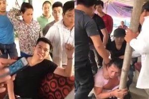 Clip: Xưng công an, còng tay bắt người ở Hà Nội