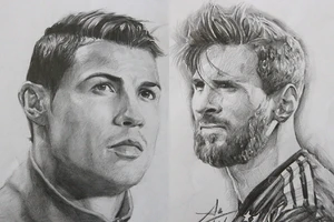 Ngôi sao World Cup qua nét vẽ của chàng trai 23 tuổi
