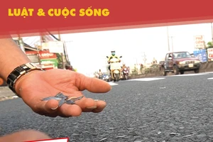 Bức xúc nạn đinh tặc lộng hành trên quốc lộ 1