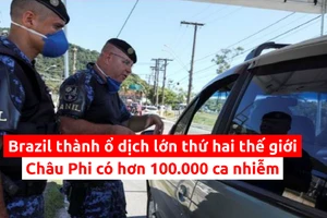 COVID-19 ngày 23-5: Brazil thành ổ dịch lớn thứ hai thế giới