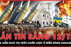 Bản tin sáng 12-12: Thị trấn chiến lược ở miền Đông Ukraine sắp bị Nga kiểm soát?