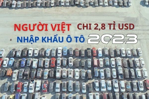 Người Việt chi hơn 2,8 tỉ USD nhập khẩu ô tô trong năm 2023