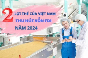Hai lợi thế giúp Việt Nam thu hút vốn FDI mạnh từ đầu năm 2024