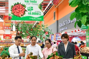 Vải thiều Chũ, Lục Ngạn tươi ngon đã có mặt tại siêu thị TP.HCM