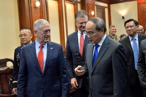 Bí thư Nguyễn Thiện Nhân tiếp Bộ trưởng Quốc phòng Mỹ