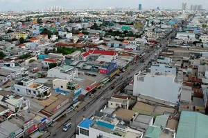 Một góc huyện Bình Chánh, TP.HCM.