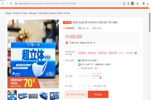 Khẩu trang y tế loạn giá, có loại vọt lên 300.000 đồng/hộp