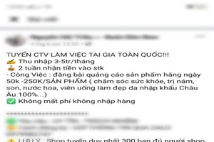 Thực hư tuyển nhân viên lương 10 triệu đồng/tháng