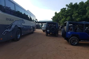 Ngã cột bê tông ở khu du lịch làm 2 người thương vong