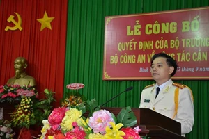 Cục phó Cảnh sát hình sự làm giám đốc Công an Bình Thuận