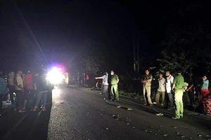 Xe máy đối đầu 2 người chết, 2 cháu nhỏ bị thương nặng