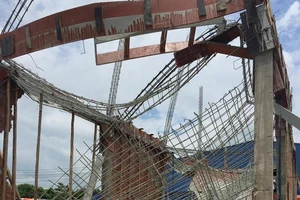 Sập sàn lúc đổ bê tông 1 người thiệt mạng 