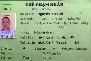 1 phạm nhân trại Z30D phá còng trốn khỏi bệnh viện
