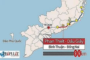 Ngày 30-9 khởi công cao tốc Vĩnh Hảo- Phan Thiết- Dầu Giây