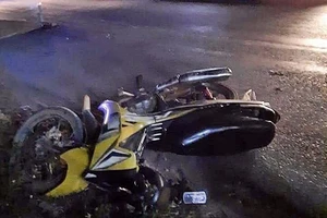 Hiện trường vụ tai nạn.