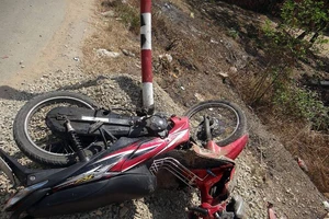 Hiện trường vụ tai nạn. Ảnh: BPN