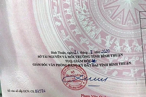 Làm sổ hồng giả với chữ ký của giám đốc đã bị cách chức