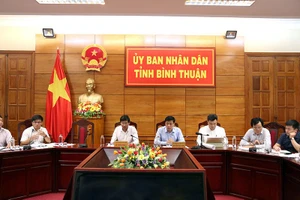 Cuộc họp về đầu tư giao thông tại UBND tỉnh Bình Thuận