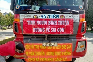 Bình Thuận chở thanh long, nước mắm hỗ trợ các khu cách ly ở TP.HCM