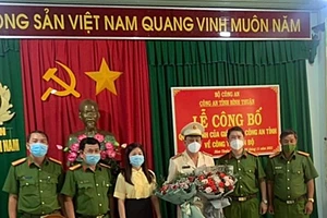 Điều động, bổ nhiệm một loạt sĩ quan Công an ở tỉnh Bình Thuận