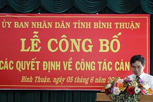 Bình Thuận: Điều động giám đốc Sở TN&MT, giám đốc Sở TT&TT nhận nhiệm vụ khác
