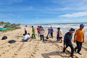 Phát hiện 1 phần cẳng chân nghi của phụ nữ trên bãi biển Phan Thiết