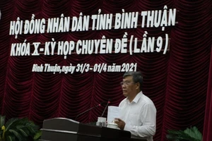 Phê chuẩn bãi nhiệm chức vụ phó chủ tịch tỉnh Bình Thuận 