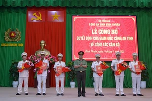 Bình Thuận điều động, bổ nhiệm Trưởng Phòng CSGT và 9 sĩ quan 