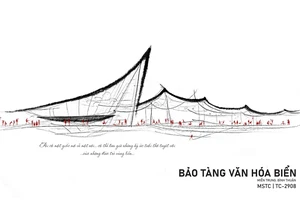 Đồ án Bảo tàng của cô gái dân biển đoạt giải nhất kiến trúc quốc tế