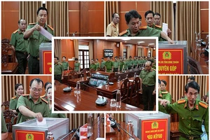 Công an tỉnh Bình Thuận quyên góp hơn 1,7 tỉ đồng giúp đồng bào khắc phục bão số 3