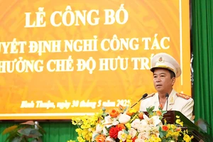 Đại tá Đinh Kim Lập, Phó Giám đốc Công an Bình Thuận nghỉ hưu