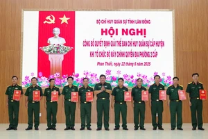 Bình Thuận: Giải thể 10 Ban chỉ huy Quân sự huyện, thị, thành phố