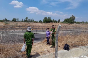 Phát hiện nghi can trộm cáp điện camera trên cao tốc Vĩnh Hảo - Phan Thiết