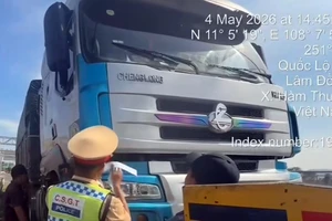 Chở quá tải chạy vào cao tốc, tài xế và chủ xe bị phạt hơn 100 triệu đồng