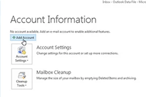 Cấu hình cho Outlook.com sử dụng được trong Microsoft Outlook