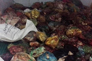 Phát hiện 14,6 tấn sản phẩm động vật không nguồn gốc